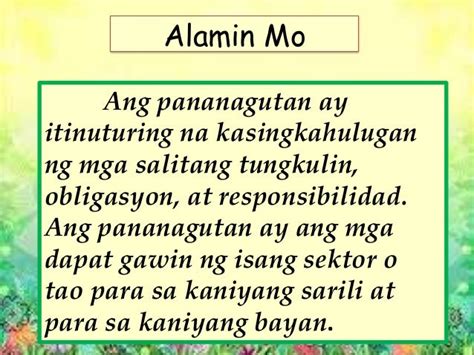 ano ang responsibilidad o pananagutan|PANANAGUTAN (Tagalog).